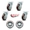 Service Caster Regency 600UBCKIT6 U-Boat Cart Caster and Wheel Replacement Set - REG-20S414-PPUB-MRN-TP2-4-PPUD820-2 - alternate 3